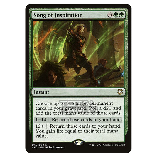 Magic The Gathering - Adventures in the Forgotten Realms - Commander - Song of Inspiration - 42/331