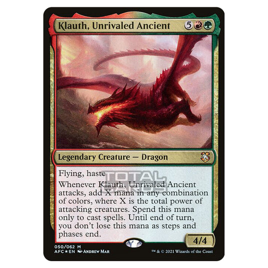 Magic The Gathering - Adventures in the Forgotten Realms - Commander - Klauth, Unrivaled Ancient - 50/331