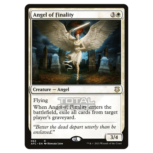 Magic The Gathering - Adventures in the Forgotten Realms - Commander - Angel of Finality - 63/331