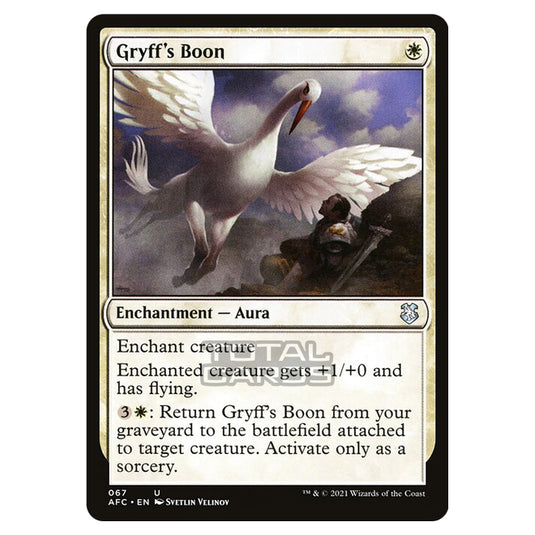 Magic The Gathering - Adventures in the Forgotten Realms - Commander - Gryff's Boon - 67/331