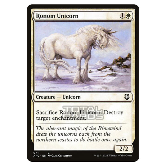 Magic The Gathering - Adventures in the Forgotten Realms - Commander - Ronom Unicorn - 71/331