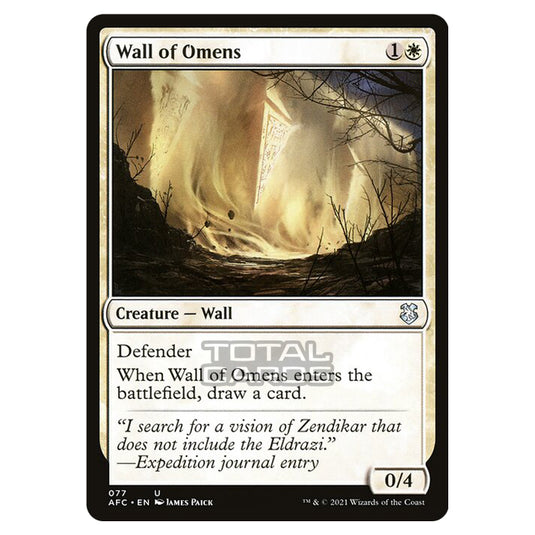 Magic The Gathering - Adventures in the Forgotten Realms - Commander - Wall of Omens - 77/331