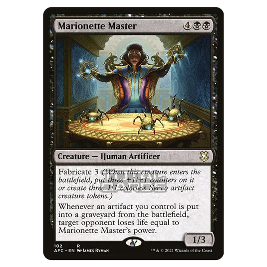 Magic The Gathering - Adventures in the Forgotten Realms - Commander - Marionette Master - 102/331