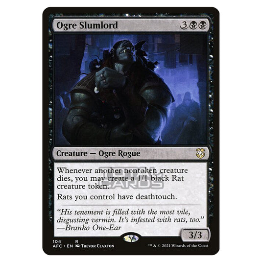 Magic The Gathering - Adventures in the Forgotten Realms - Commander - Ogre Slumlord - 104/331