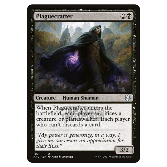 Magic The Gathering - Adventures in the Forgotten Realms - Commander - Plaguecrafter - 107/331