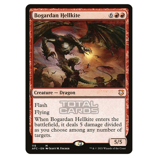 Magic The Gathering - Adventures in the Forgotten Realms - Commander - Bogardan Hellkite - 115/331