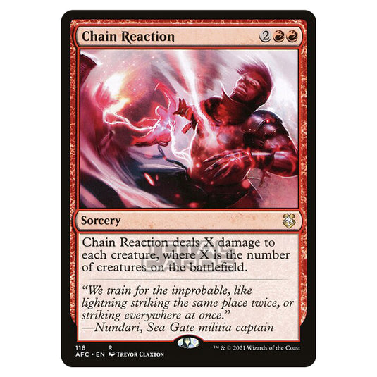 Magic The Gathering - Adventures in the Forgotten Realms - Commander - Chain Reaction - 116/331