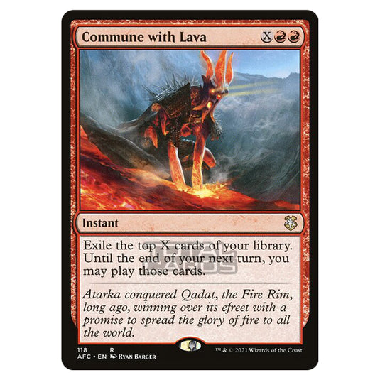 Magic The Gathering - Adventures in the Forgotten Realms - Commander - Commune with Lava - 118/331