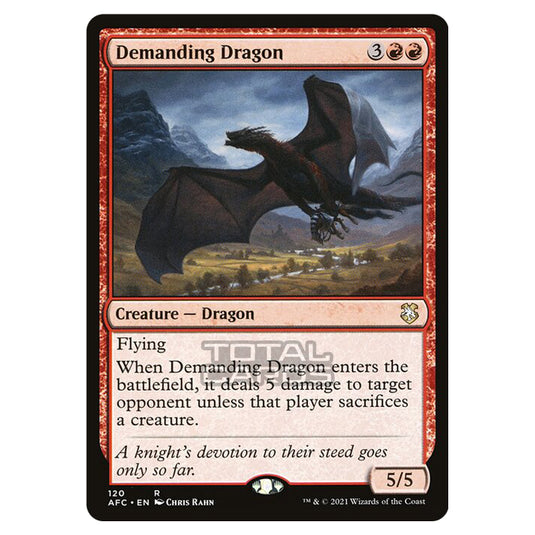 Magic The Gathering - Adventures in the Forgotten Realms - Commander - Demanding Dragon - 120/331