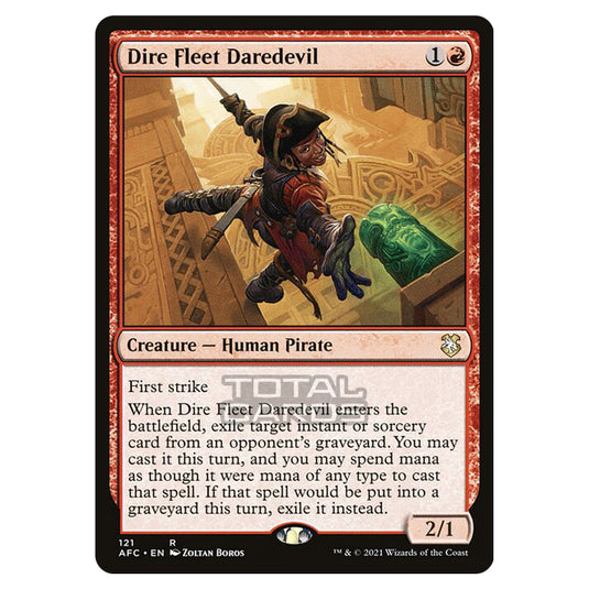 Magic The Gathering - Adventures in the Forgotten Realms - Commander - Dire Fleet Daredevil - 121/331