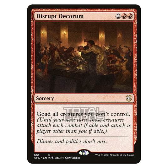 Magic The Gathering - Adventures in the Forgotten Realms - Commander - Disrupt Decorum - 122/331