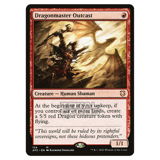 Magic The Gathering - Adventures in the Forgotten Realms - Commander - Dragonmaster Outcast - 124/331