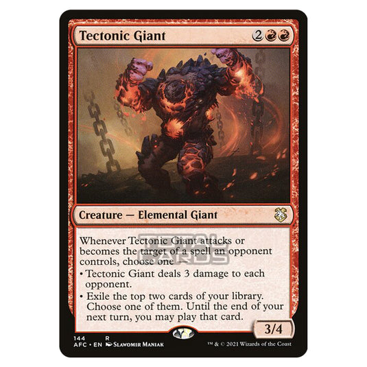 Magic The Gathering - Adventures in the Forgotten Realms - Commander - Tectonic Giant - 144/331