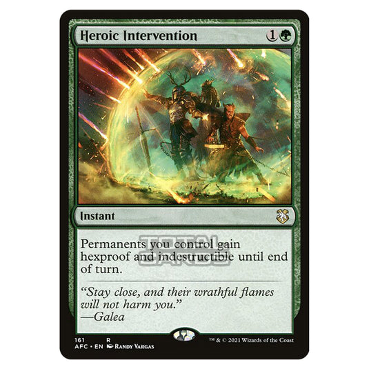 Magic The Gathering - Adventures in the Forgotten Realms - Commander - Heroic Intervention - 161/331