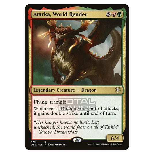 Magic The Gathering - Adventures in the Forgotten Realms - Commander - Atarka, World Render - 176/331