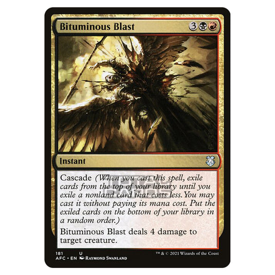 Magic The Gathering - Adventures in the Forgotten Realms - Commander - Bituminous Blast - 181/331