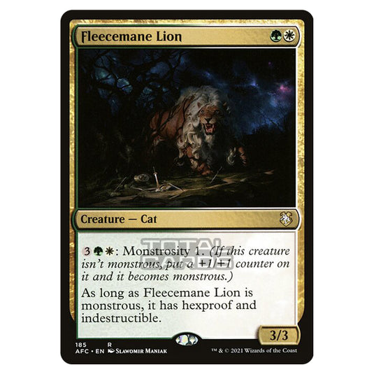 Magic The Gathering - Adventures in the Forgotten Realms - Commander - Fleecemane Lion - 185/331