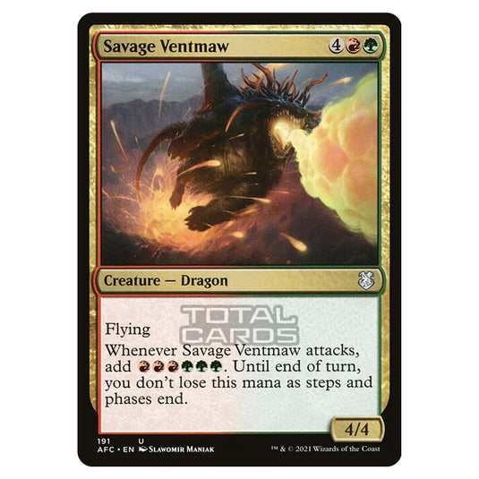 Magic The Gathering - Adventures in the Forgotten Realms - Commander - Savage Ventmaw - 191/331