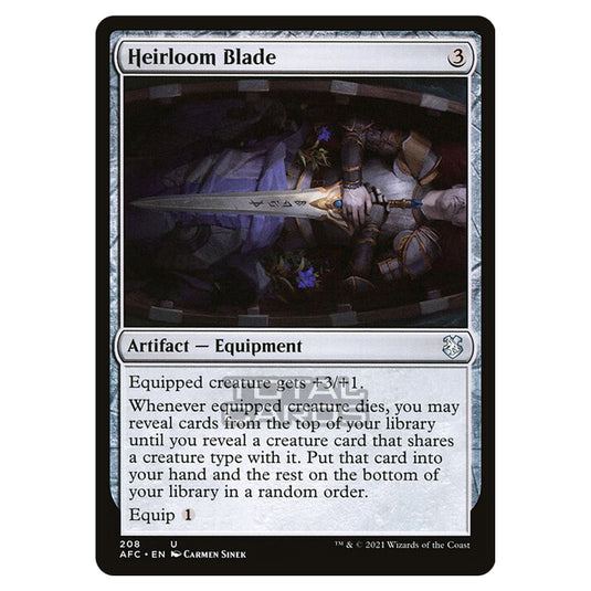 Magic The Gathering - Adventures in the Forgotten Realms - Commander - Heirloom Blade - 208/331