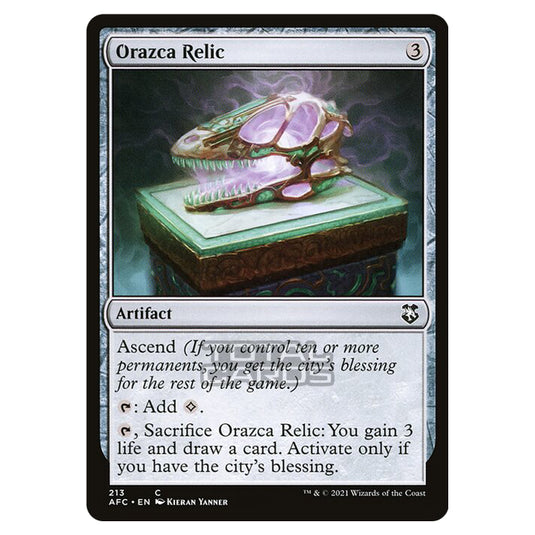 Magic The Gathering - Adventures in the Forgotten Realms - Commander - Orazca Relic - 213/331