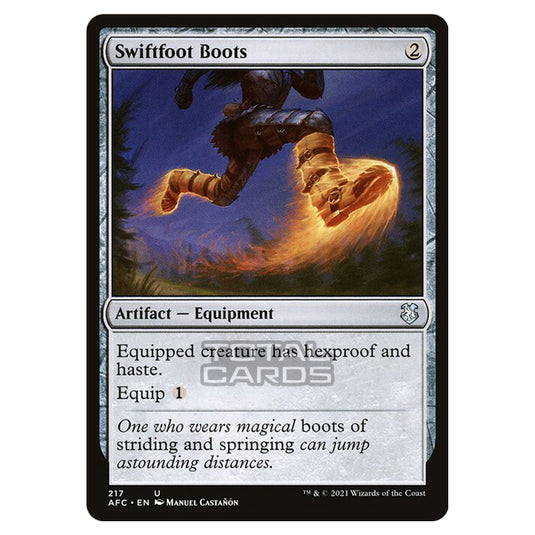 Magic The Gathering - Adventures in the Forgotten Realms - Commander - Swiftfoot Boots - 217/331