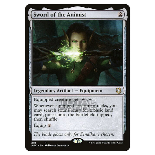 Magic The Gathering - Adventures in the Forgotten Realms - Commander - Sword of the Animist - 218/331