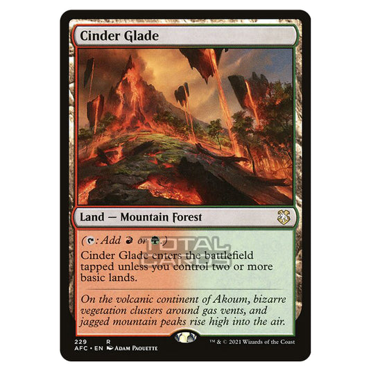 Magic The Gathering - Adventures in the Forgotten Realms - Commander - Cinder Glade - 229/331