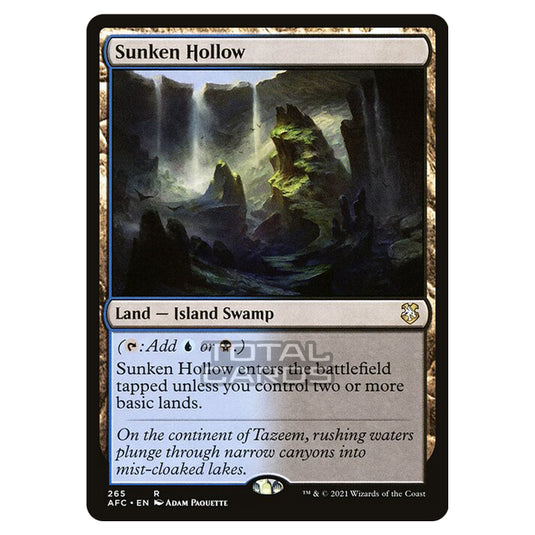 Magic The Gathering - Adventures in the Forgotten Realms - Commander - Sunken Hollow - 265/331