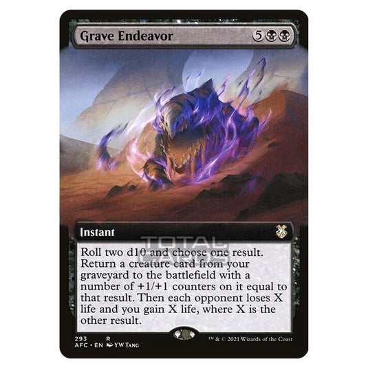 Magic The Gathering - Adventures in the Forgotten Realms - Commander - Grave Endeavor - 293/331