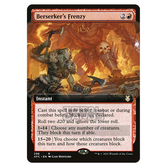 Magic The Gathering - Adventures in the Forgotten Realms - Commander - Berserker's Frenzy - 298/331