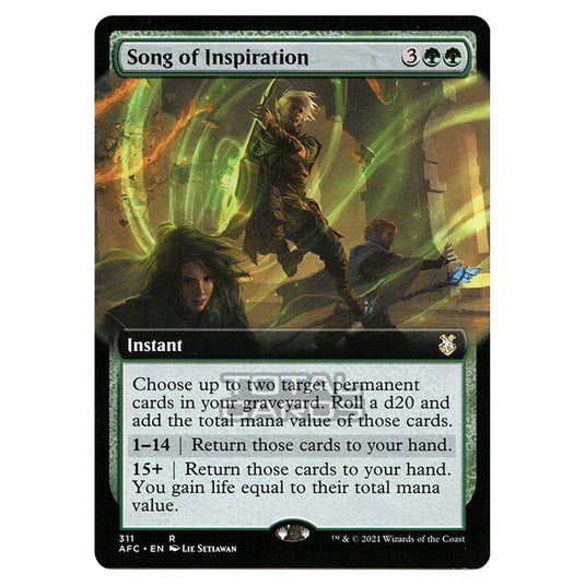 Magic The Gathering - Adventures in the Forgotten Realms - Commander - Song of Inspiration - 311/331