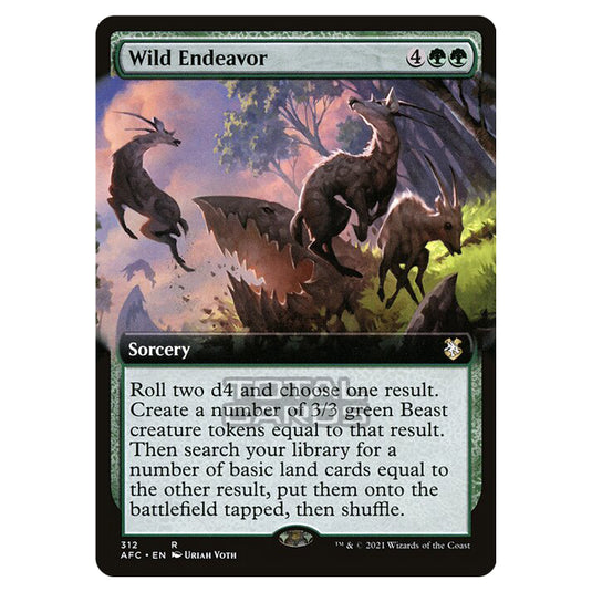 Magic The Gathering - Adventures in the Forgotten Realms - Commander - Wild Endeavor - 312/331