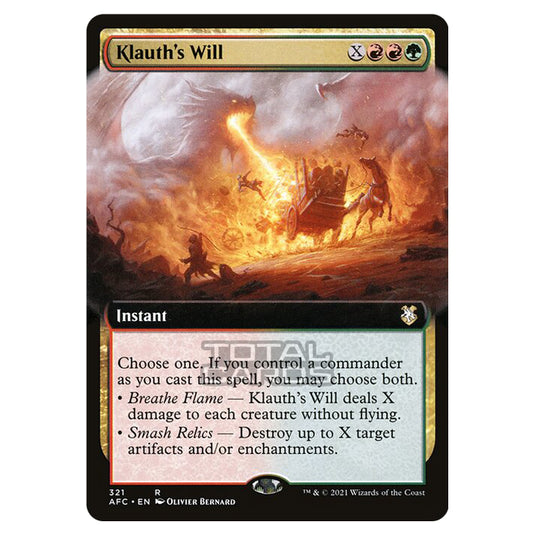 Magic The Gathering - Adventures in the Forgotten Realms - Commander - Klauth's Will - 321/331