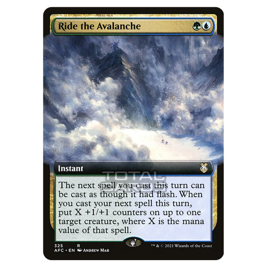 Magic The Gathering - Adventures in the Forgotten Realms - Commander - Ride the Avalanche - 325/331