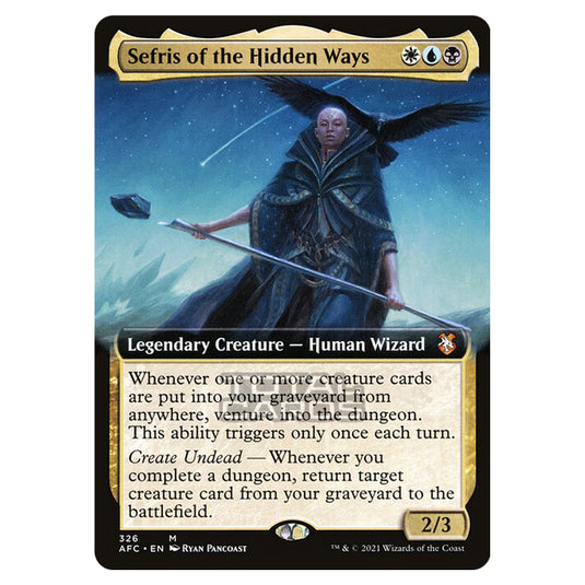 Magic The Gathering - Adventures in the Forgotten Realms - Commander - Sefris of the Hidden Ways - 326/331