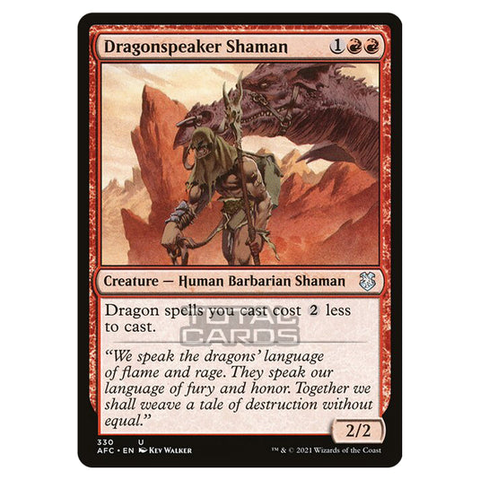 Magic The Gathering - Adventures in the Forgotten Realms - Commander - Dragonspeaker Shaman - 330/331