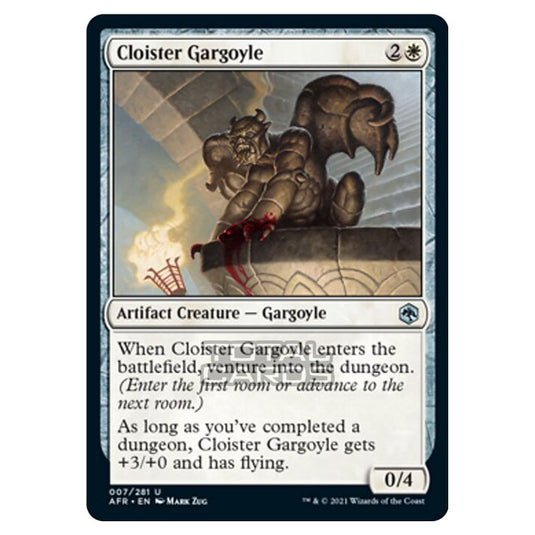 Magic The Gathering - Adventures in the Forgotten Realms - Cloister Gargoyle - 7/281