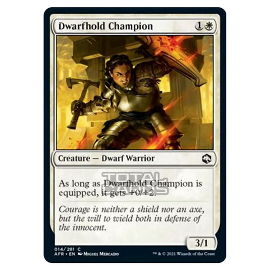 Magic The Gathering - Adventures in the Forgotten Realms - Dwarfhold Champion - 14/281