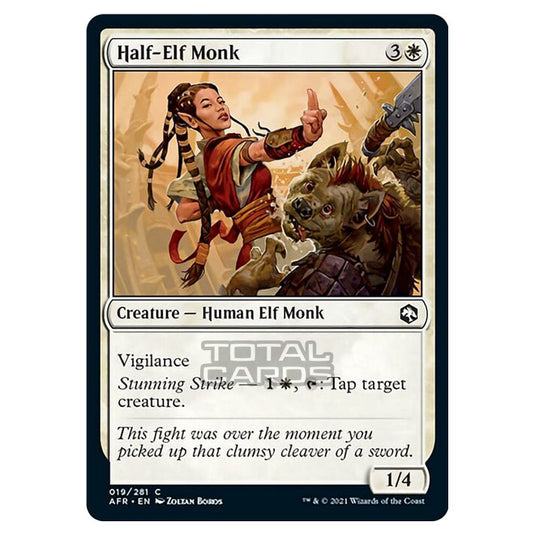 Magic The Gathering - Adventures in the Forgotten Realms - Half-Elf Monk - 19/281