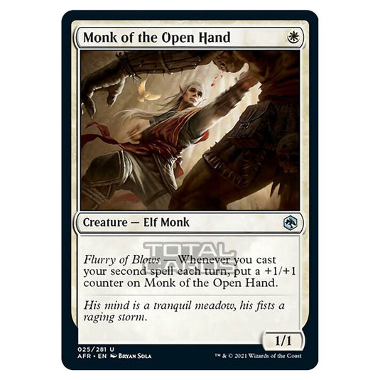 Magic The Gathering - Adventures in the Forgotten Realms - Monk of the Open Hand - 25/281