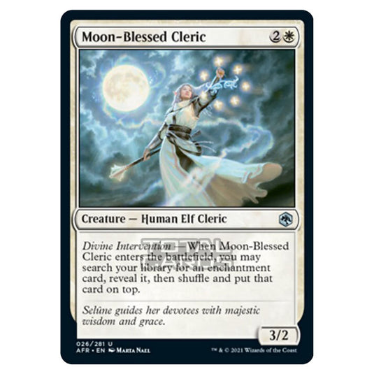 Magic The Gathering - Adventures in the Forgotten Realms - Moon-Blessed Cleric - 26/281