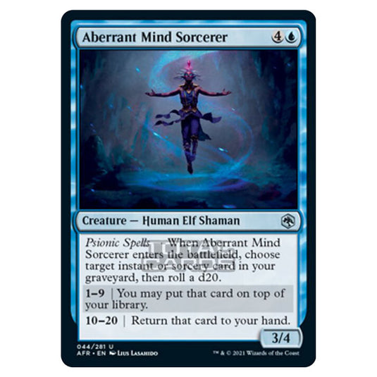 Magic The Gathering - Adventures in the Forgotten Realms - Aberrant Mind Sorcerer - 44/281