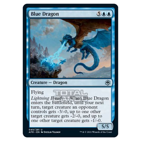 Magic The Gathering - Adventures in the Forgotten Realms - Blue Dragon - 49/281