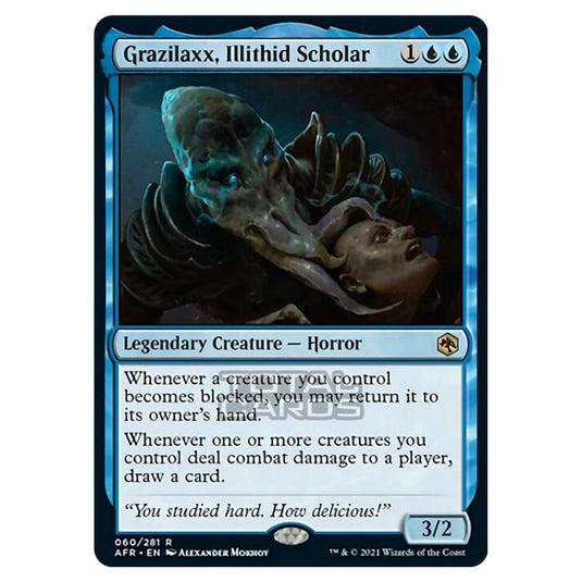 Magic The Gathering - Adventures in the Forgotten Realms - Grazilaxx, Illithid Scholar - 60/281