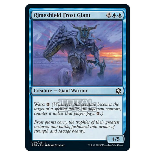 Magic The Gathering - Adventures in the Forgotten Realms - Rimeshield Frost Giant - 69/281