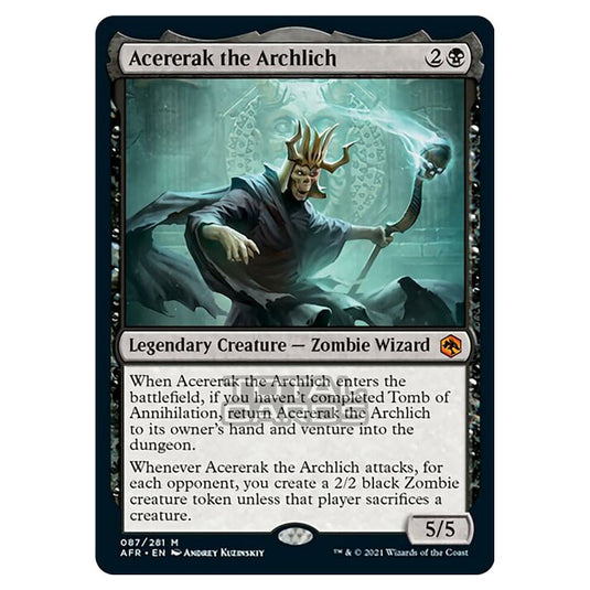 Magic The Gathering - Adventures in the Forgotten Realms - Acererak the Archlich - 87/281