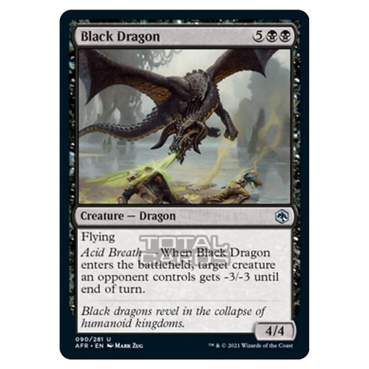 Magic The Gathering - Adventures in the Forgotten Realms - Black Dragon - 90/281