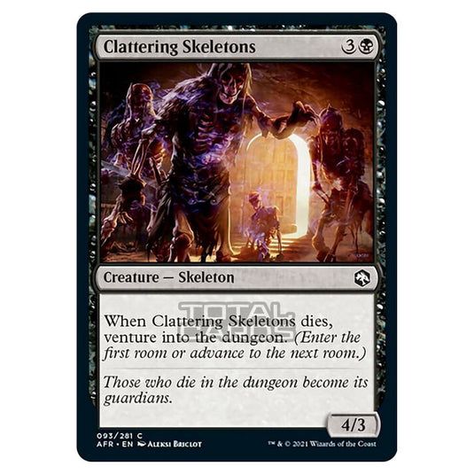 Magic The Gathering - Adventures in the Forgotten Realms - Clattering Skeletons - 93/281