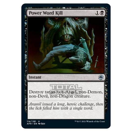 Magic The Gathering - Adventures in the Forgotten Realms - Power Word Kill - 114/281