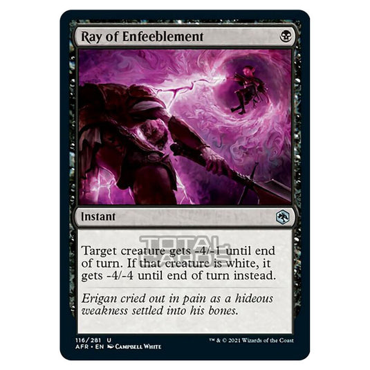 Magic The Gathering - Adventures in the Forgotten Realms - Ray of Enfeeblement - 116/281